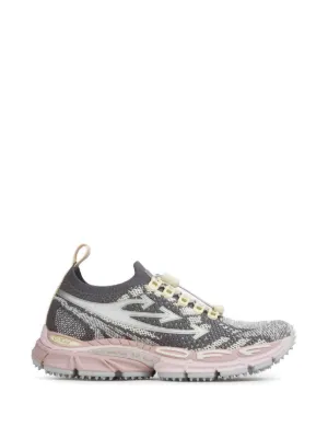 GROUNDS Moopie Chrome Scratch Sneakers | Grey | FARFETCH