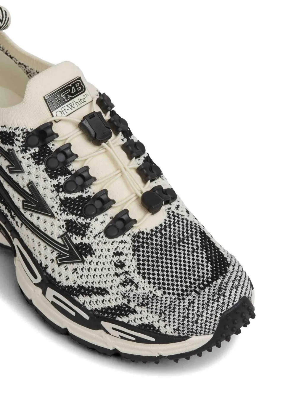 Off-White Be Right Back Knit Light lace-up sneakers Zwart