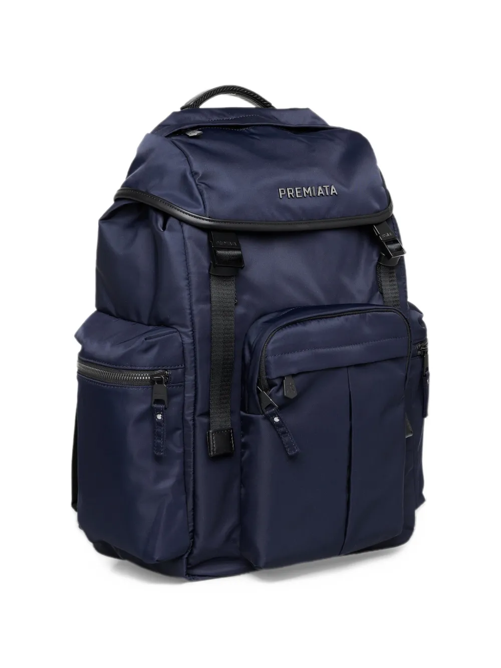 Premiata Brooker rugzak met leren afwerking Blauw
