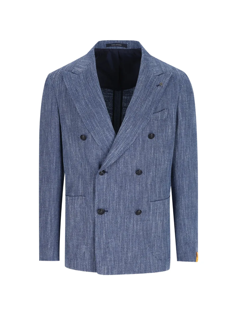 Tagliatore double-breasted patch-pocket blazer - Blu