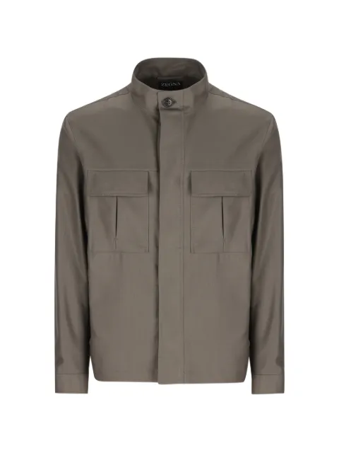 Zegna flap-pocket jacket