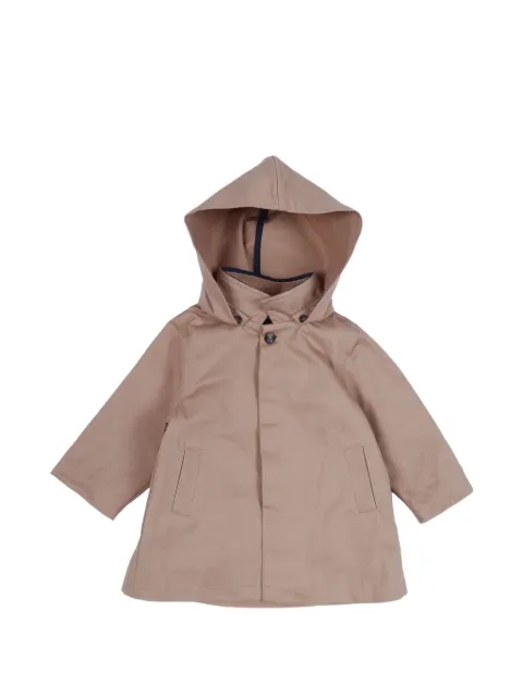 Tartine Et Chocolat 2 in 1 hooded cotton trench coat