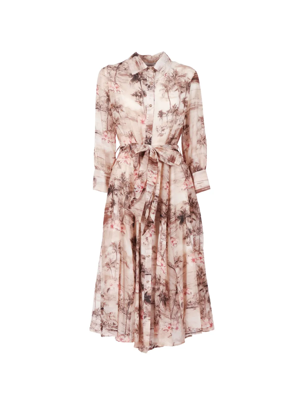 Shirtaporter tie-belt shirt-dress - Toni neutri