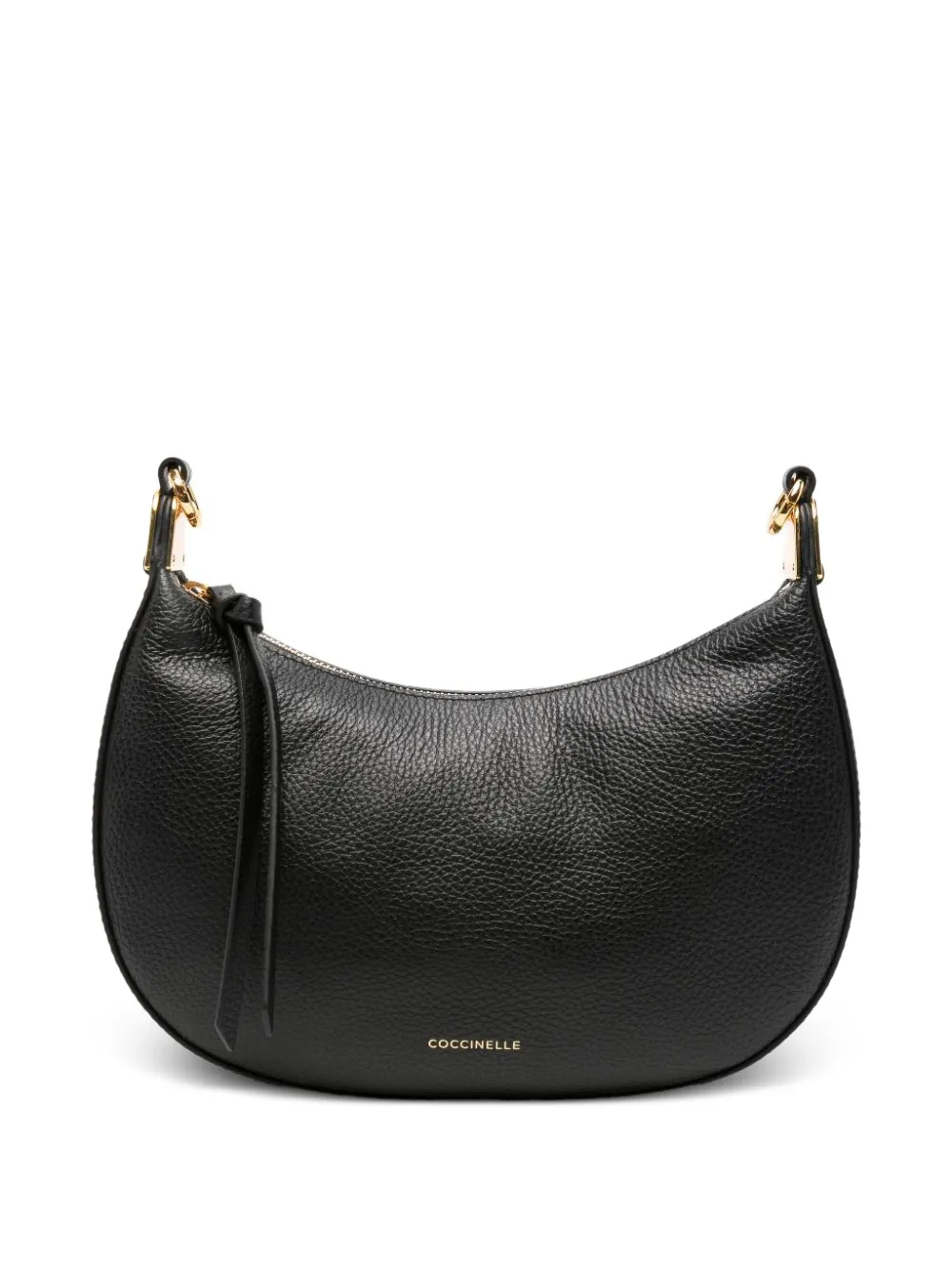 Coccinelle grained leather shoulder bag - Nero