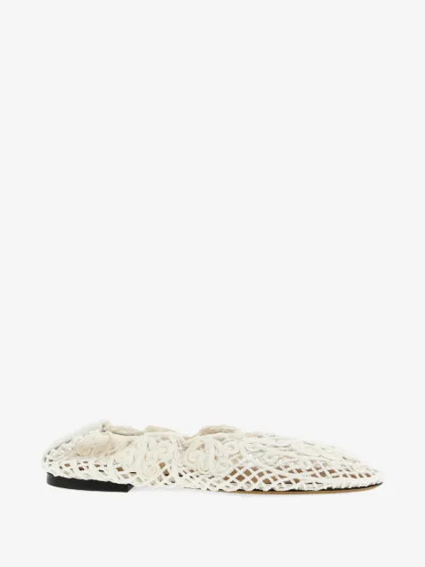 ODISSI Iris crocheted ballet flats