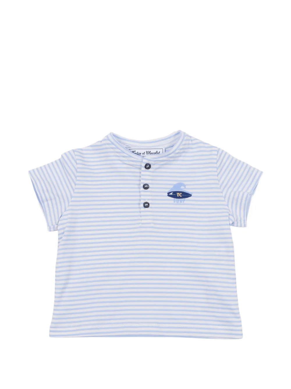 Tartine Et Chocolat striped T-shirt - Blu