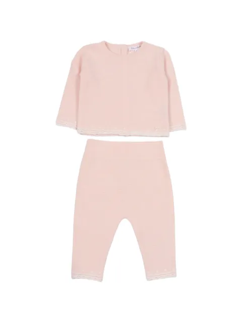 Tartine Et Chocolat scalloped-edge sweater and trousers set