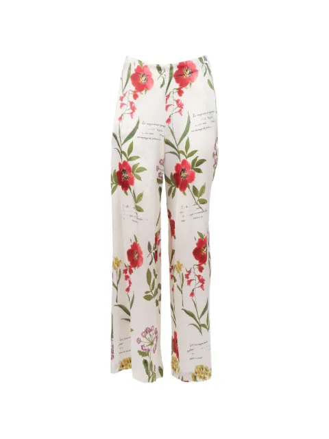 Shirtaporter floral-print palazzo trousers