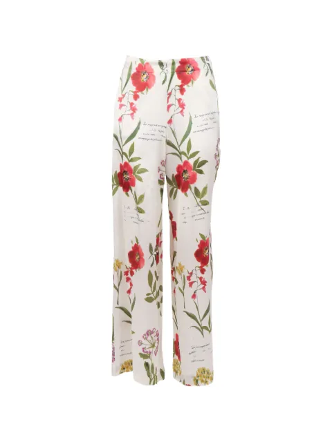 Shirtaporter floral-print palazzo trousers