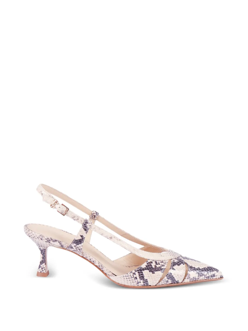 Sergio Levantesi Edda slingback pumps met uitgesneden details Beige