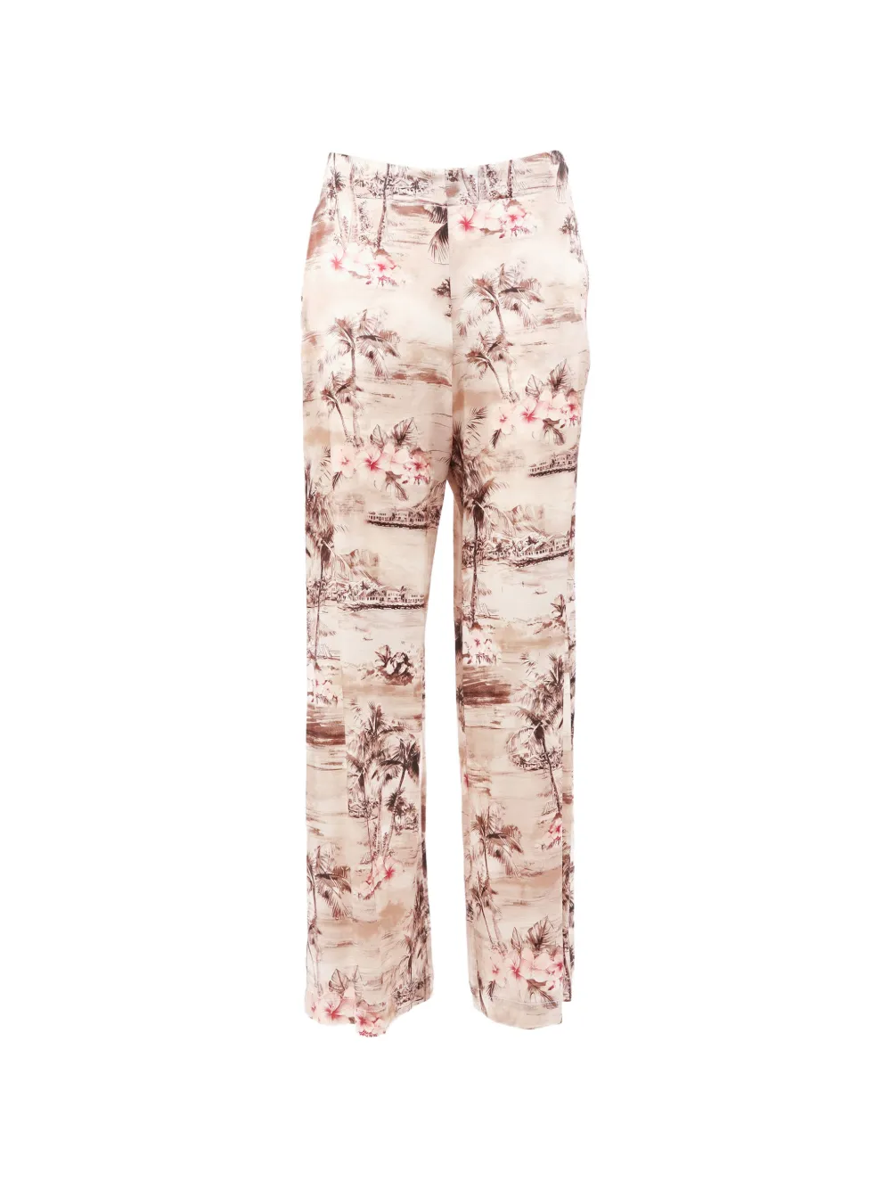Shirtaporter graphic-print palazzo trousers