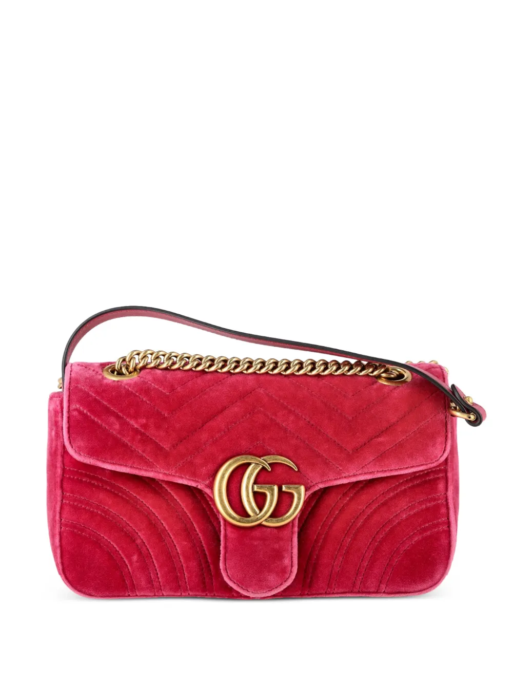 Gucci Pre-Owned mini GG Marmont Matelassé shoulder bag - Rosa