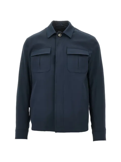 Herno button flap pocket overshirt