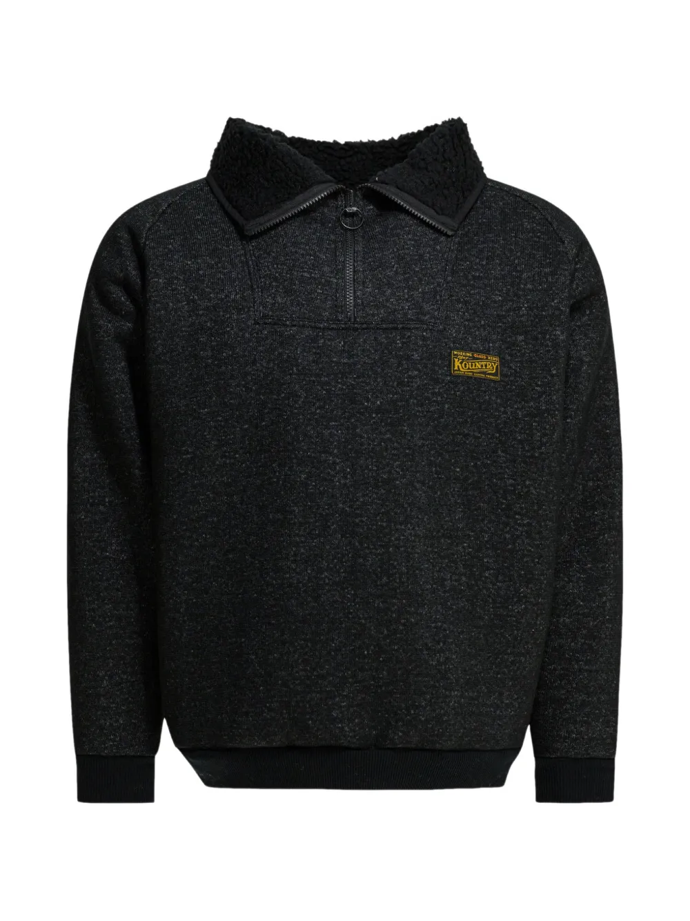 KAPITAL zip fleece sweatshirt - Grigio