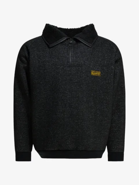 KAPITAL Fleece-Sweatshirt mit Reißverschluss