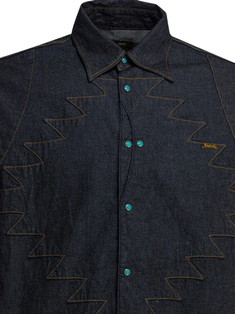  Kapital Zigzag Embroidery Shirt - Blue 