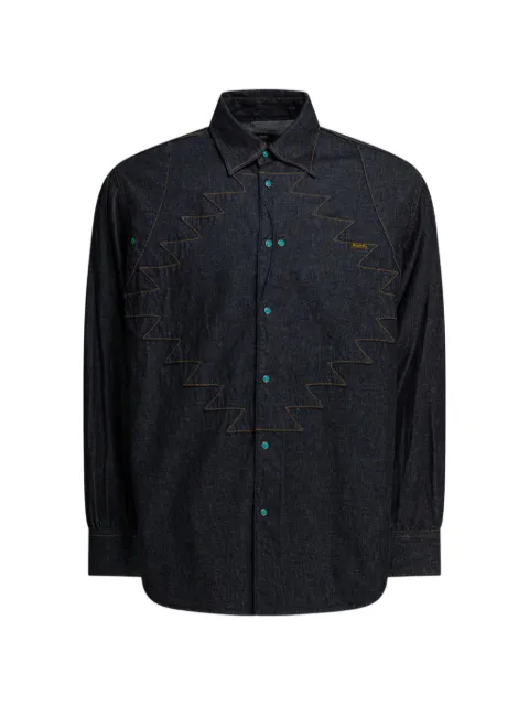 KAPITAL zigzag embroidery shirt