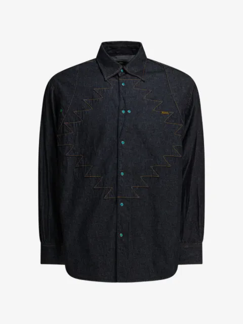 KAPITAL zigzag embroidery shirt