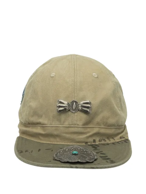 KAPITAL butterfly-appliqué baseball cap