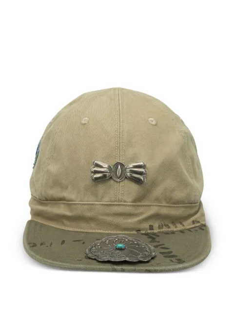 KAPITAL butterfly-appliqué baseball cap
