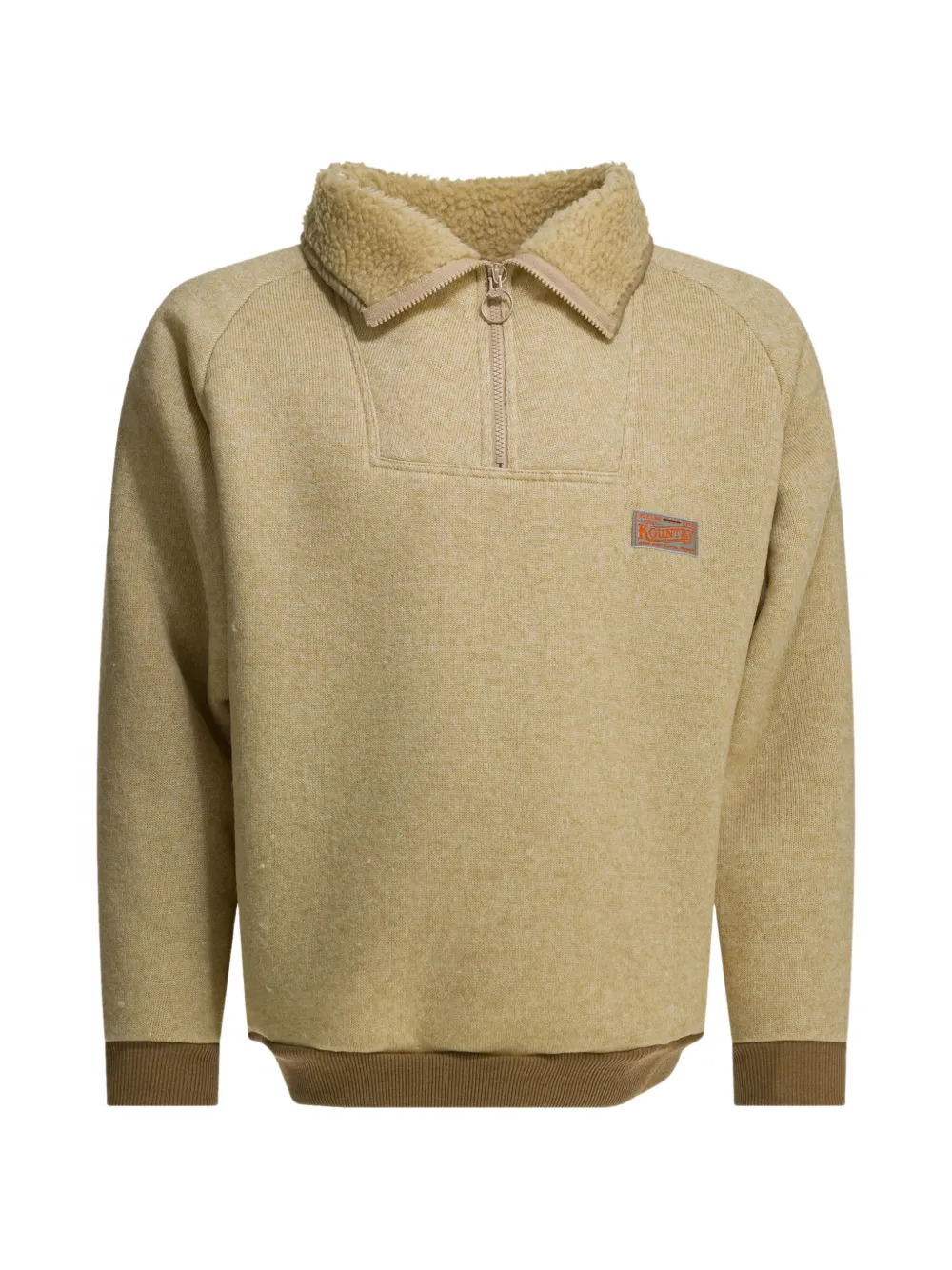 KAPITAL logo-patch sweatshirt - Toni neutri