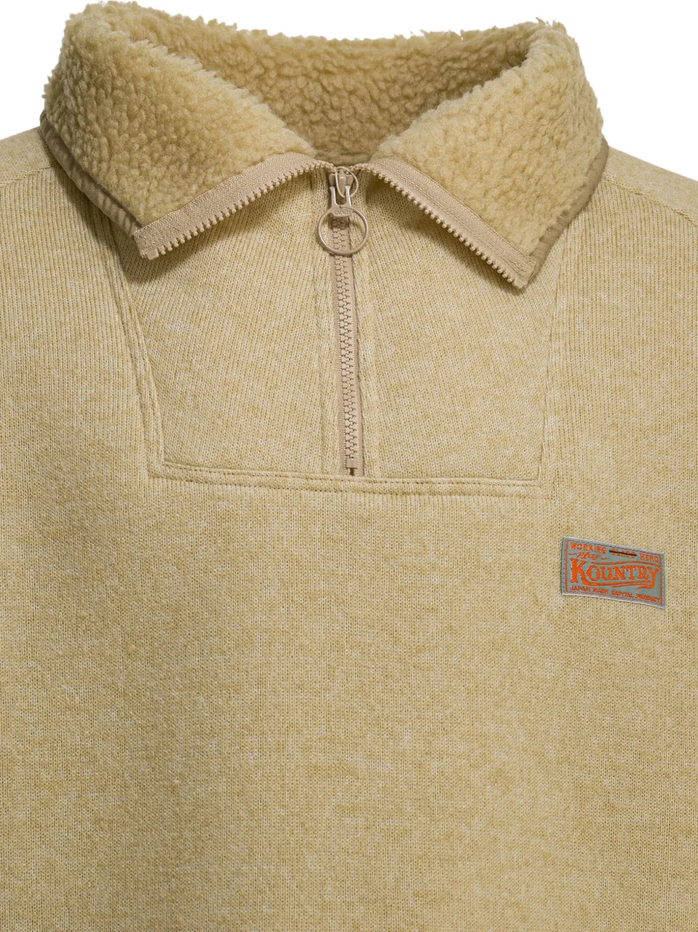  Kapital Logo-patch Sweatshirt - Neutrals 