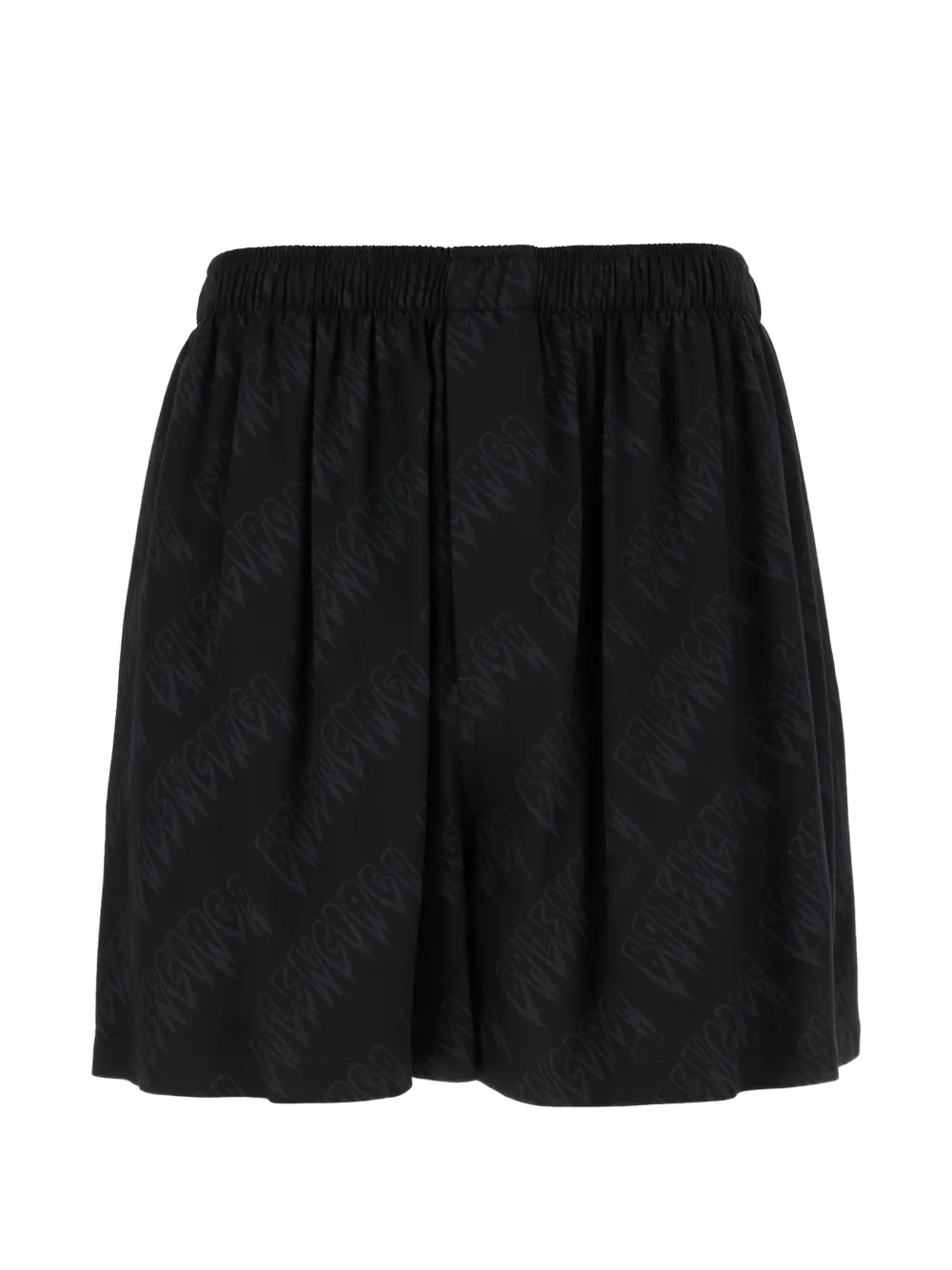 Balenciaga elasticated pattern bermuda shorts - Nero