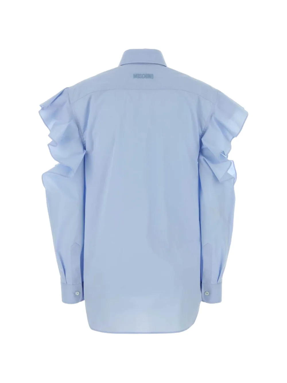  Moschino Ruffled Shirt - Blue 