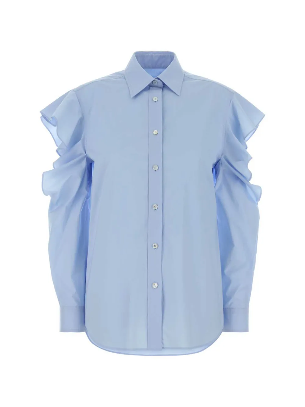 Moschino ruffled shirt - Blau