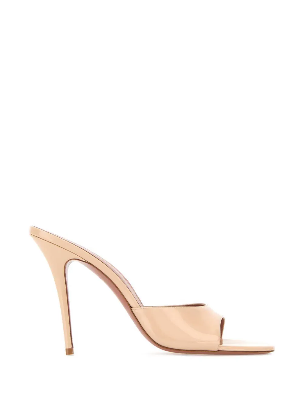 Amina Muaddi Elodie heeled sandals Beige