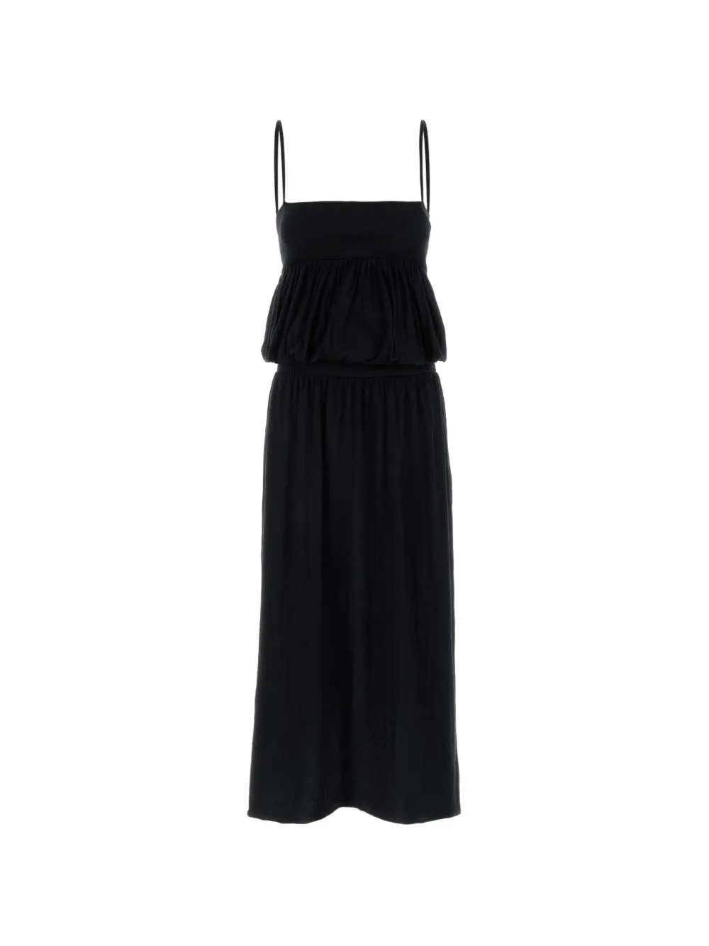 Gimaguas Selina shirred maxi dress - Nero