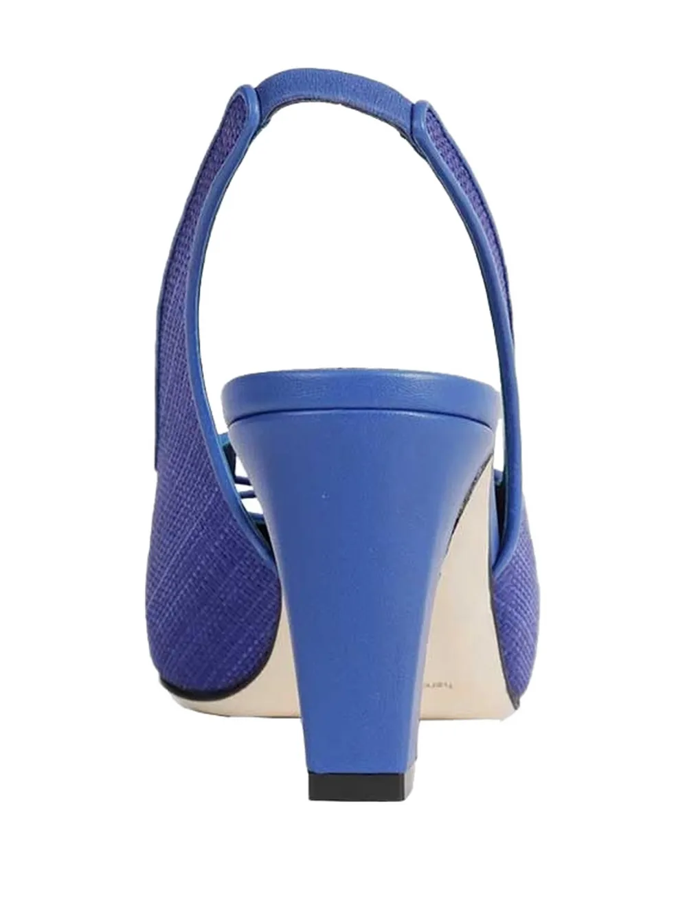 Manolo Blahnik Montbalo slingback pumps met puntige neus Blauw