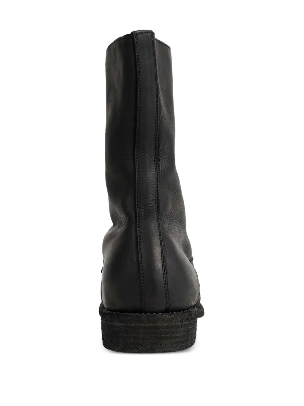  Guidi Big Daddy Leather Ankle Boots - Black 