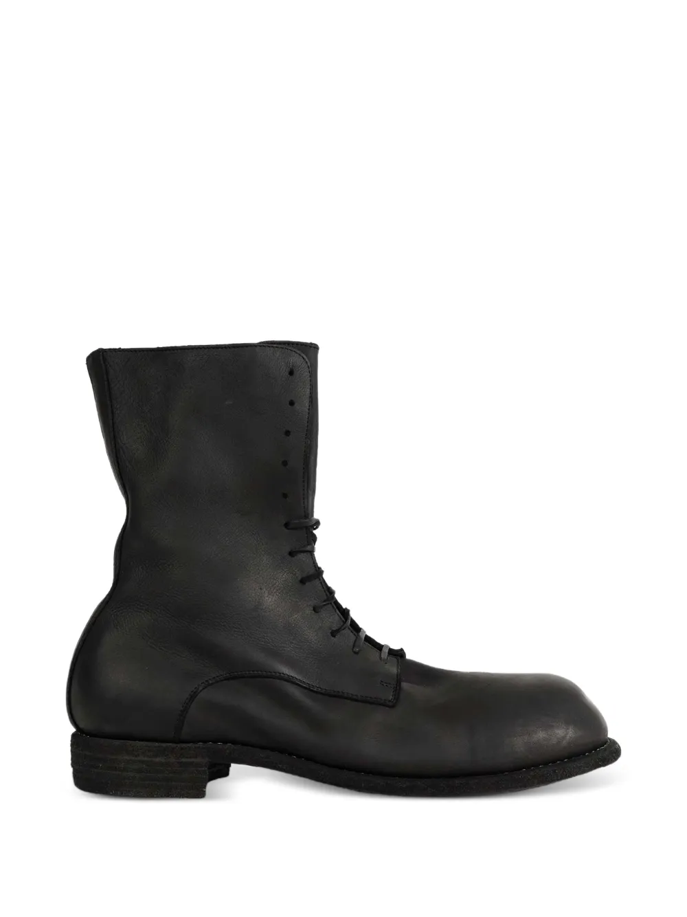 Guidi Big Daddy leren enkellaarzen Zwart