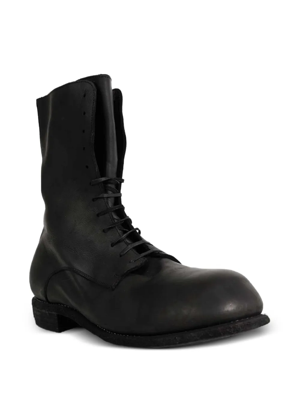  Guidi Big Daddy Leather Ankle Boots - Black 