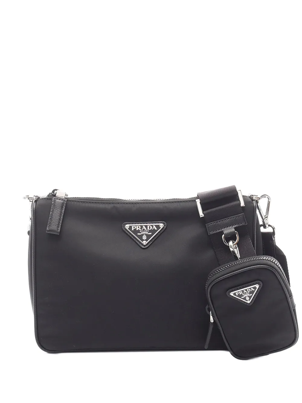 Prada Pre-Owned 2013-2026 Tessuto crossbody bag - Nero
