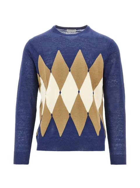 Ballantyne jersey con manga larga y motivo de rombos
