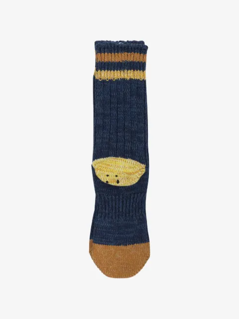 KAPITAL ribbed graphic socks