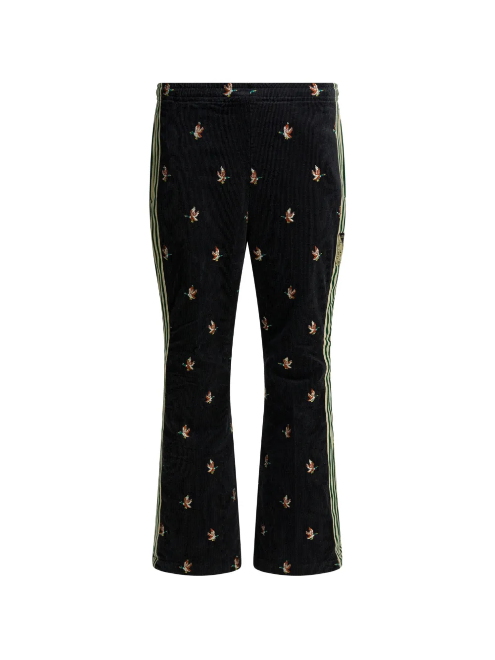 KAPITAL striped embroidered trousers - Nero