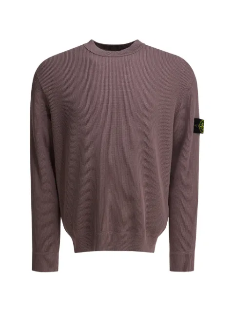Stone Island ribbed patch sweater