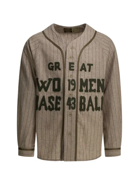 KAPITAL appliqué striped jacket