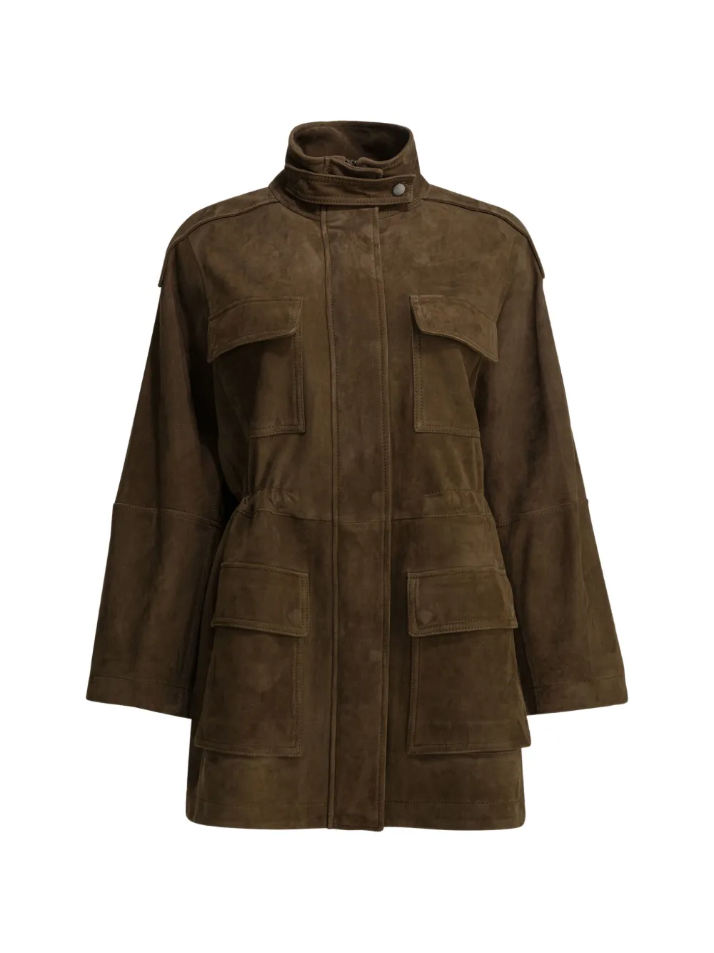Brunello Cucinelli pocket leather coat - Marrone