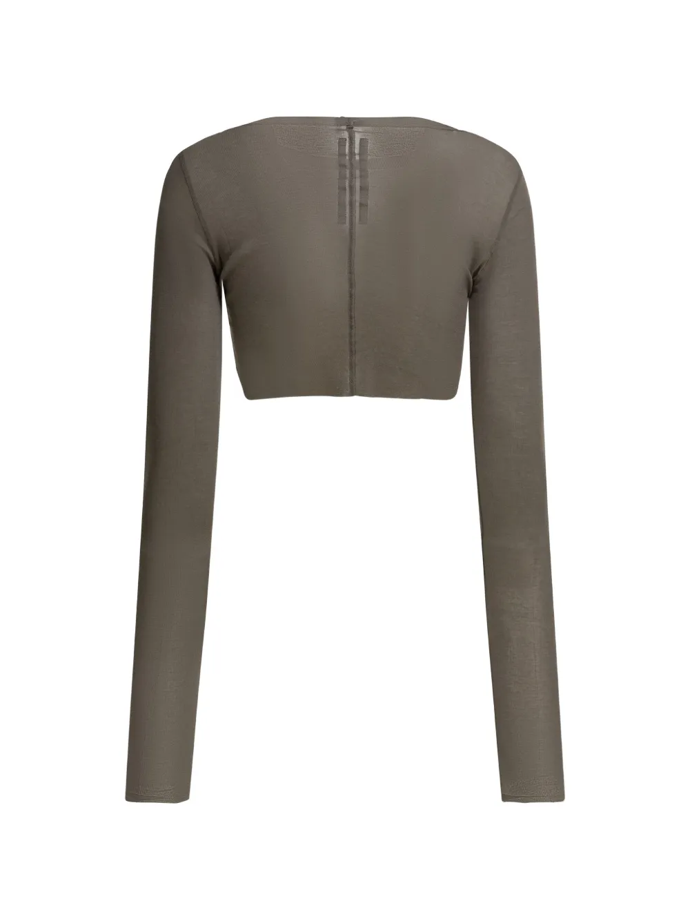 Rick Owens Long-sleeved Crop Top - Green 