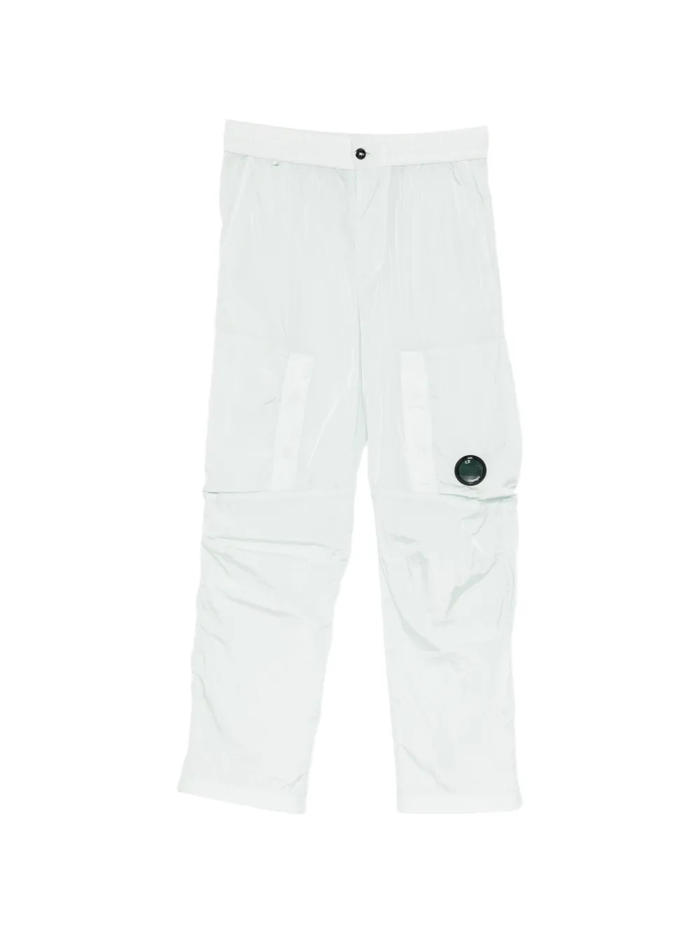 C.P. Company Kids logo-lens cargo pants - Verde