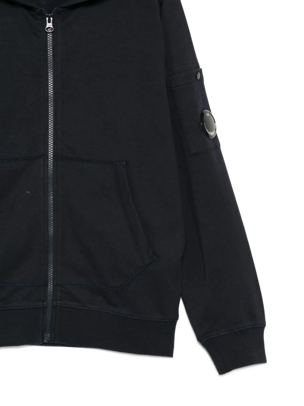 C.P. Company Kids Hoodie met logoprint Blauw