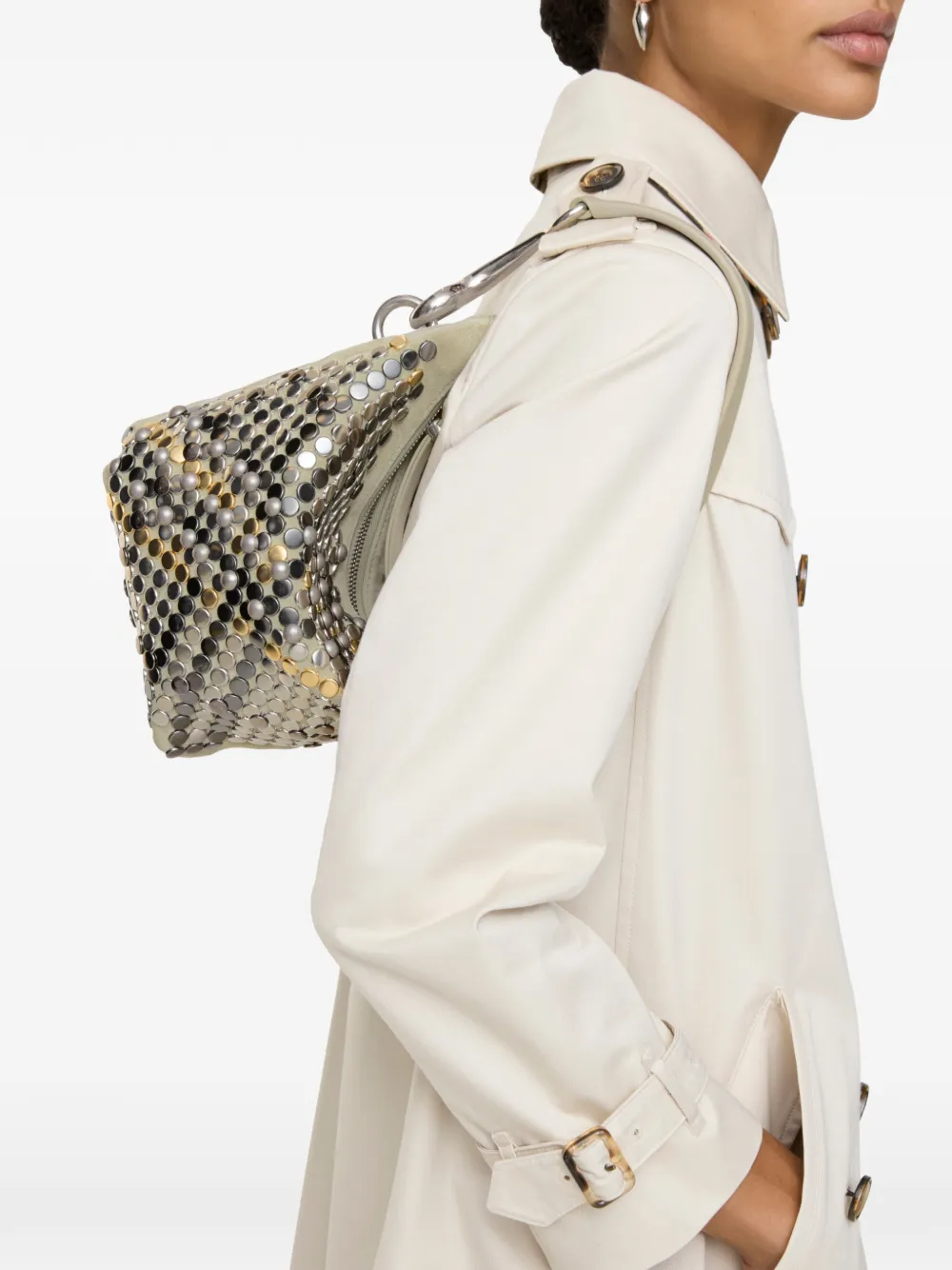 Burberry Bridle mini-schoudertas Zilver
