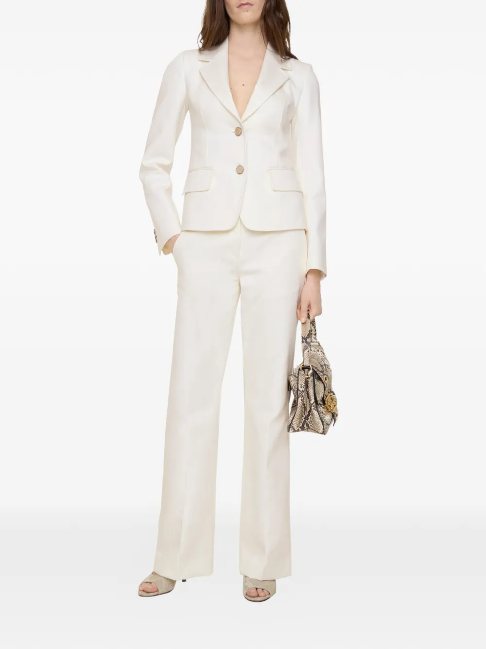 Burberry Pantalon van katoenblend Beige