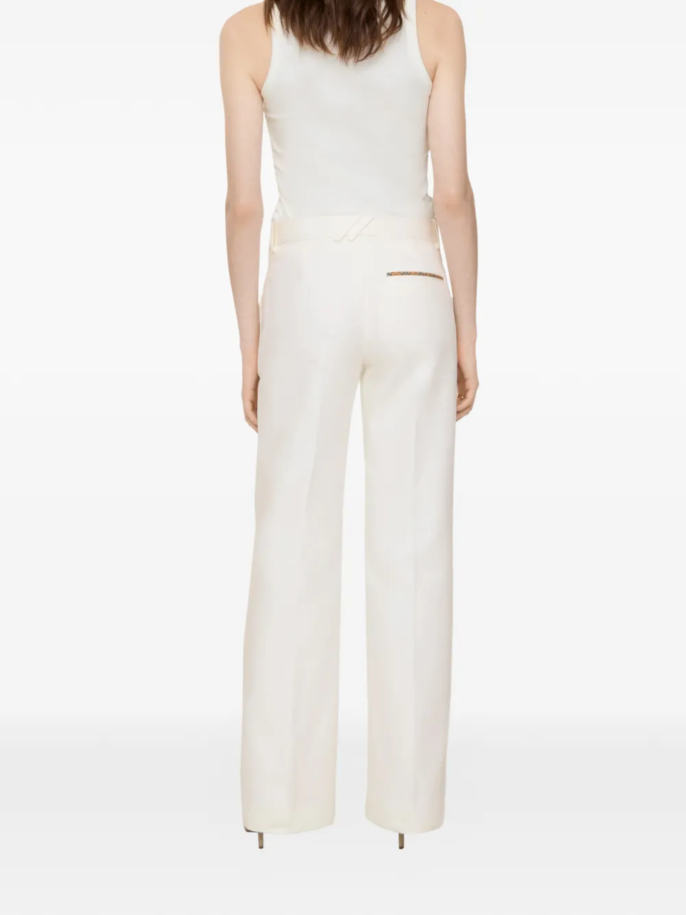 Burberry Pantalon van katoenblend Beige