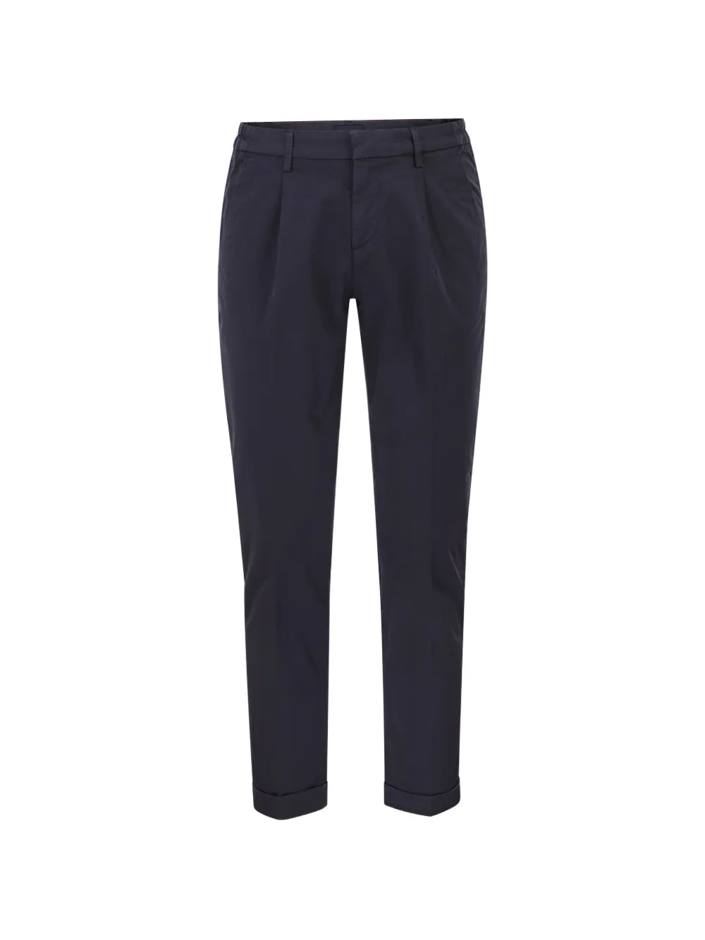 Fay pleated turned-up trousers - Blu