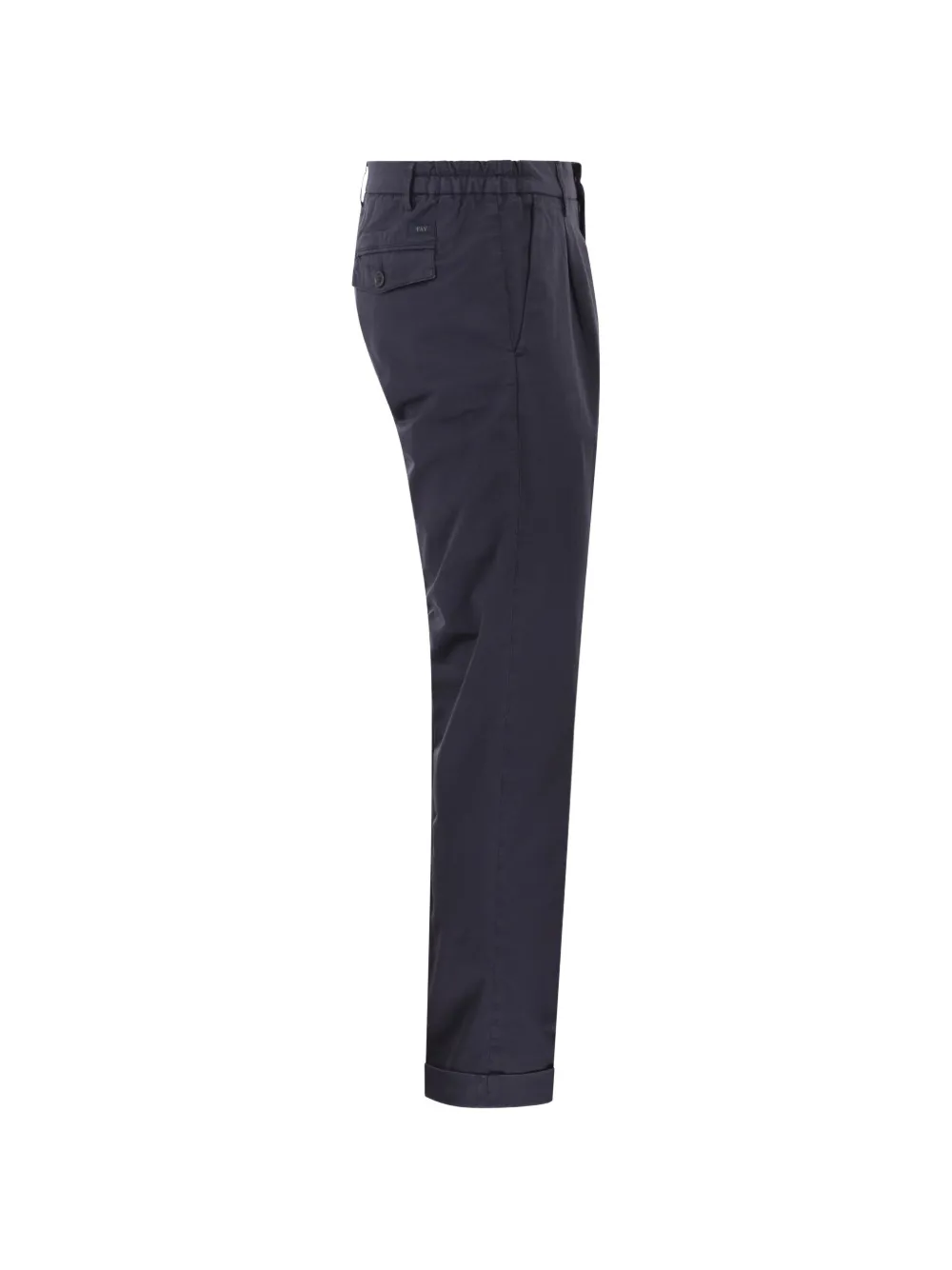  Fay Pleated Turned-up Trousers - Blue 